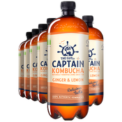 The Gutsy Captain Kombucha Ginger & Lemon 1l