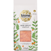 Biona Organic Red Split Lentils 500g