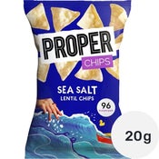 Proper Chips sea salt lentil chips 20g