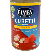 Elvea Cubetti Tomatenblokjes Knoflook 400g