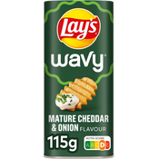 Lay's Wavy Mature Cheddar & Onion 115g