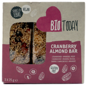 BioToday Cranberry-Amandel reep 3x25g