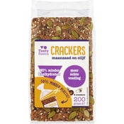 Tasty Basics Maanzaad en Olijf Crackers 200g