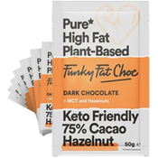 Funky Fat Choc Dark Chocolate Hazelnut 50g