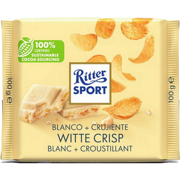 Ritter Sport Witte Crisp Chocoladereep 100g