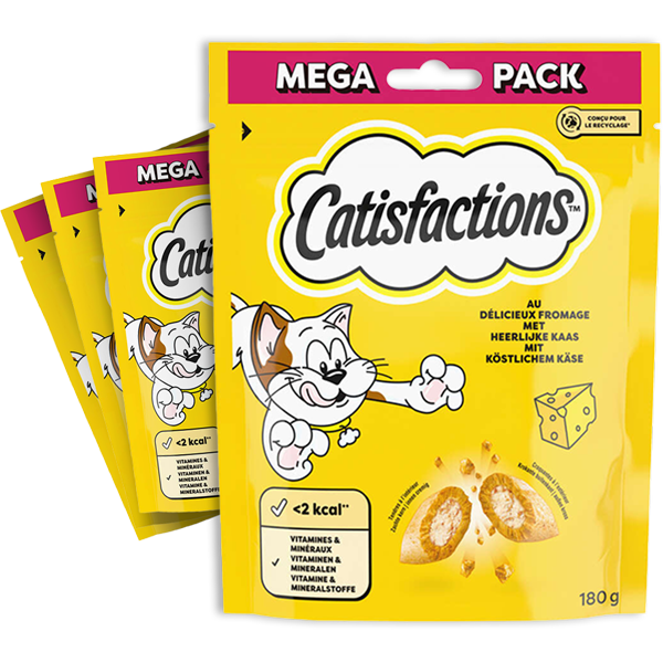 4st Catisfactions Kattensnack Kaas 180g