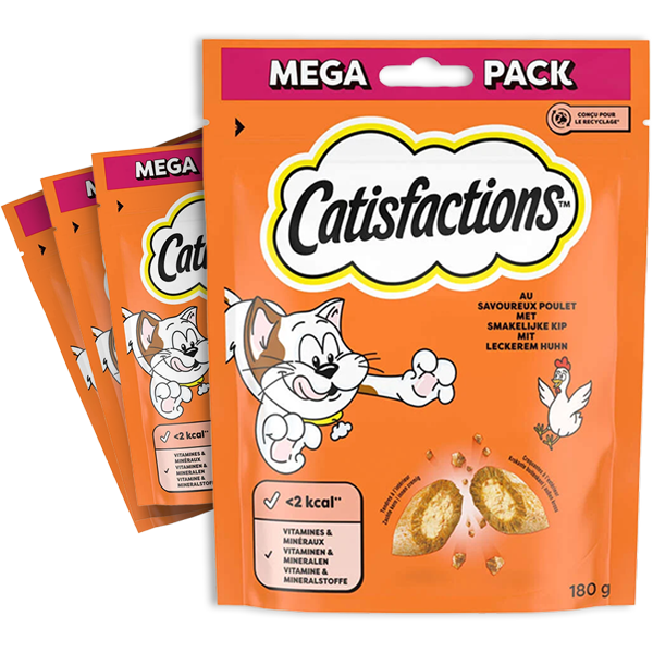 4st Catisfactions Kattensnack Kip 180g