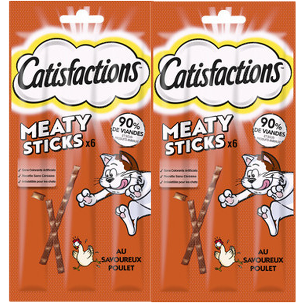 Catisfactions Meaty Sticks Kip 6x5g