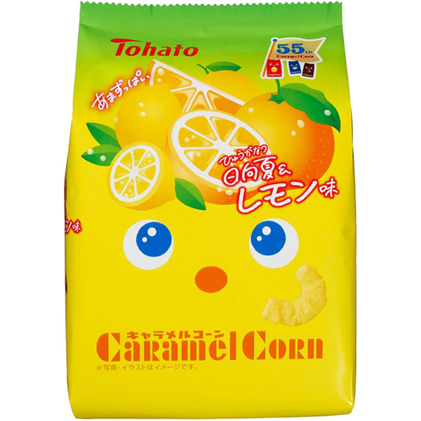 Tohato Caramel Corn Hyuganatsu & Lemoen Snoepjes 62g