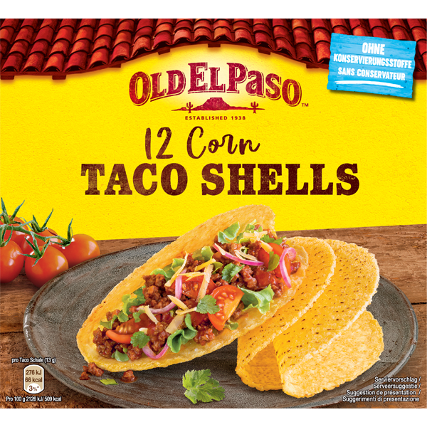 Old el Paso Corn Taco Shells 156g