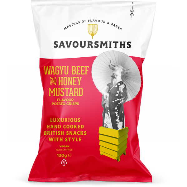 Savoursmiths Wagyu Beef & Honey Mustard Chips 130g