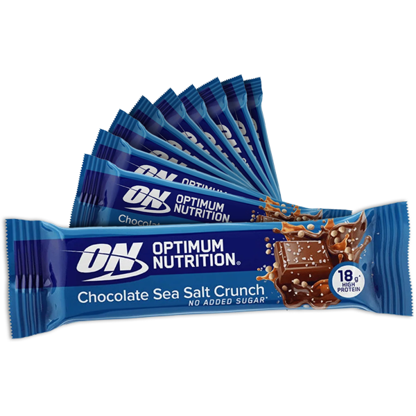 12st Optimum Nutrition Chocolate Sea Salt Crunch Protein Bar 55g