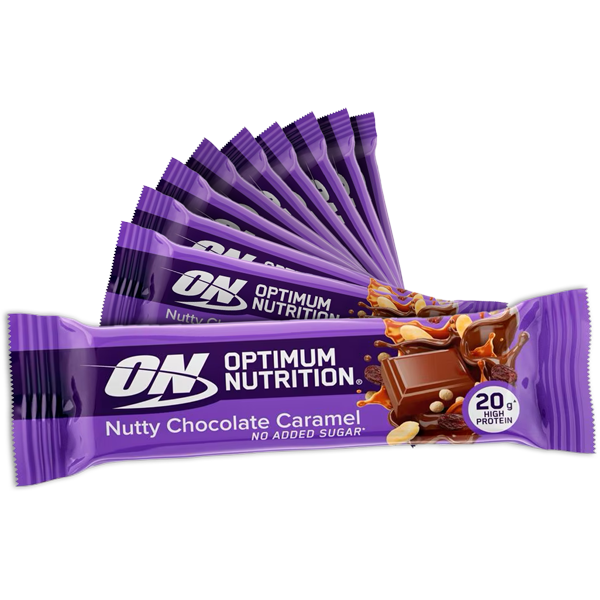10st Optimum Nutrition Nutty Chocolate Caramel Proteïnereep 70g