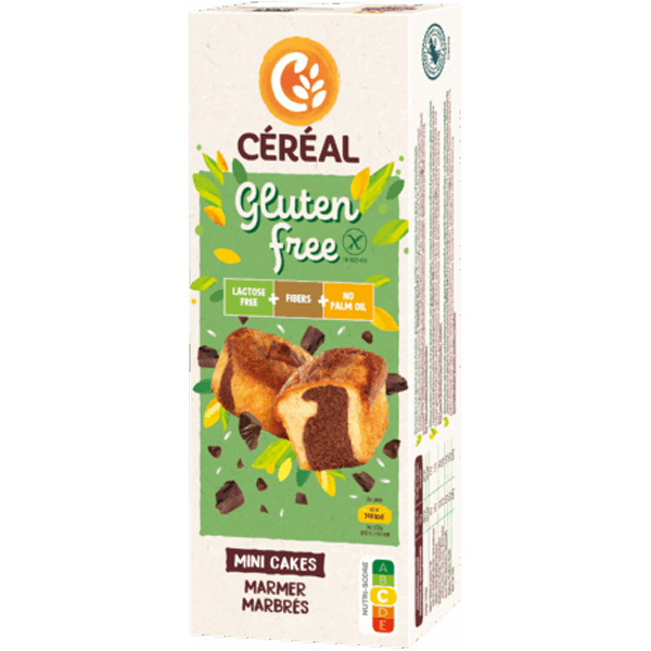 Céréal Mini Cakes Marmer Glutenvrij en Lactosevrij 200g