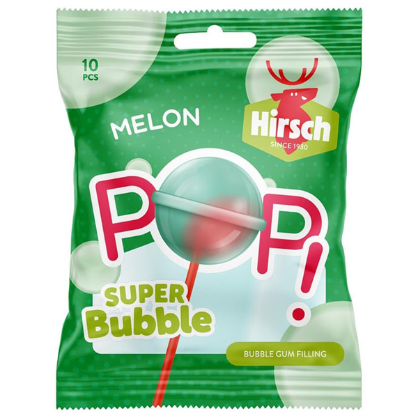 Hirsch Melon Pop Super Bubble Lolly 170g