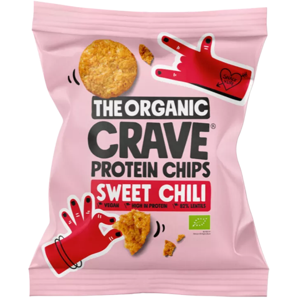 The Organic Crave Protein Chips Sweet Chili 75g