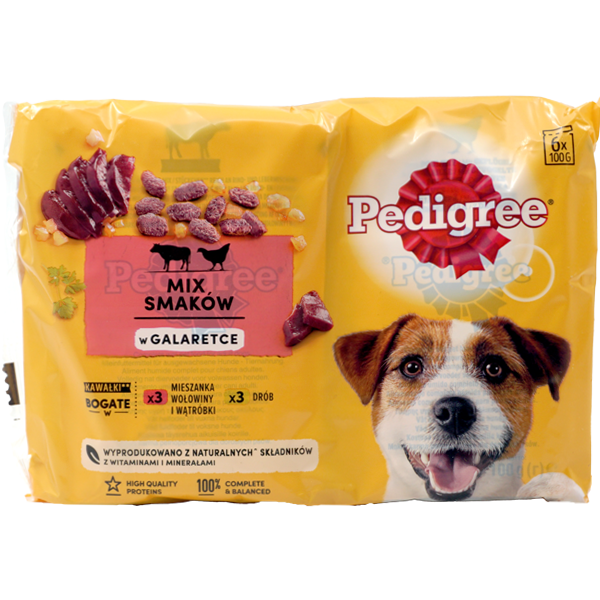 Pedigree Junior Pouch in gelei 6x100g