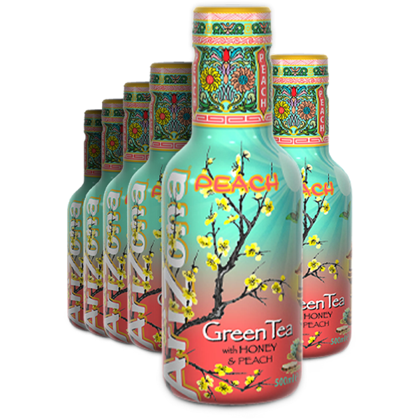 6st Arizona Groene Thee Perzik 1l