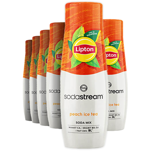 6st SodaStream Lipton Peach Ice Tea Sodamix 440ml