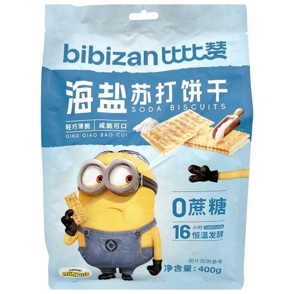 Bibizan Minions Sea Salt Soda Crackers 400g