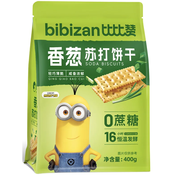 Bibizan Minions Green Onion Soda Crackers 400g