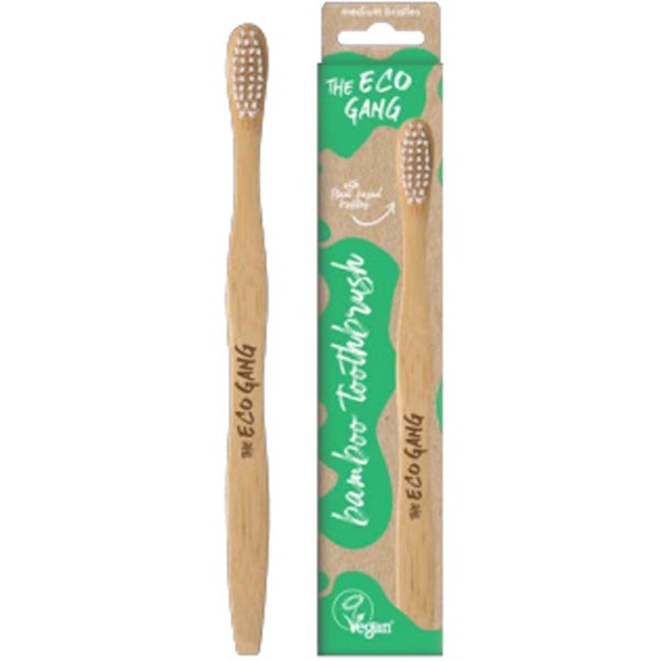 The Eco Gang Bamboo Toothbrush tandenborstel medium volwassenen