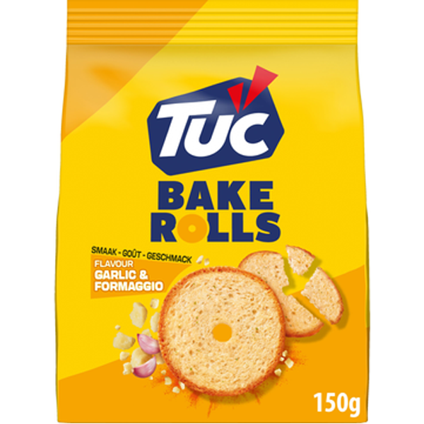 Tuc Bake Rolls Garlic & Formaggio 150g