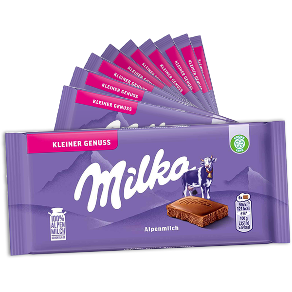 19st Milka Alpine Melk Chocoladereep 45g