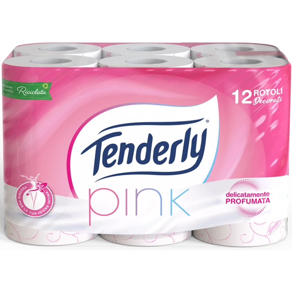 Tenderly Pink toiletpapier 12st