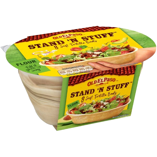 Old El Paso 8 Stand 'n Stuff Soft Tortillas 193g