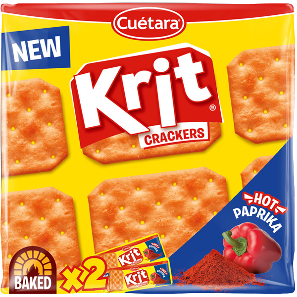 Krit Crackers Hot Paprika 2x100g