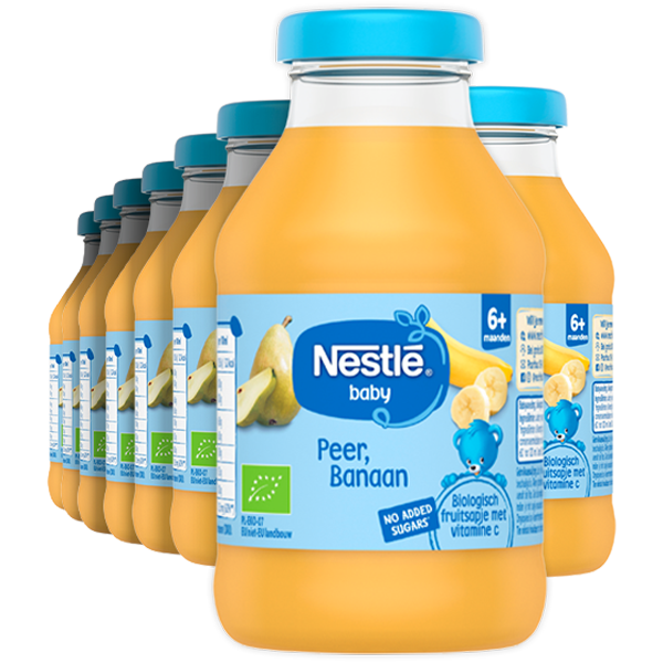 6st Nestlé Babysap Peer Banaan 6M+ 200ml