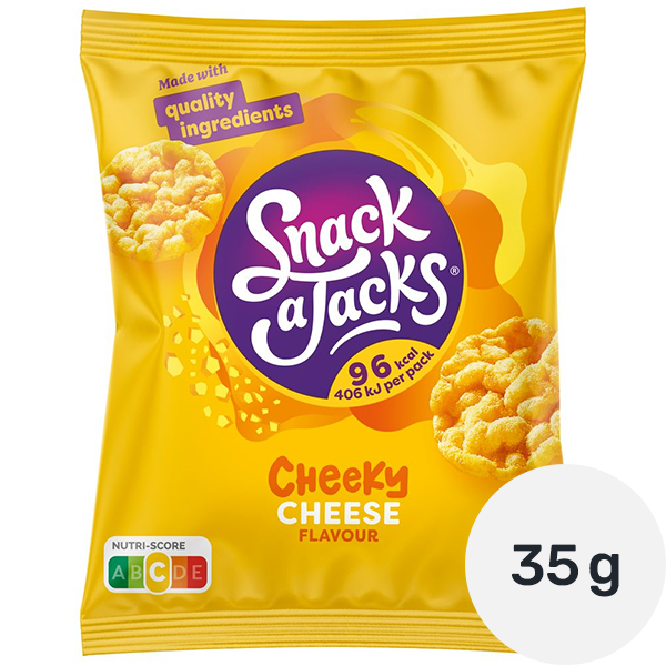 Snack A Jacks Kaas Rijstwafels 23g