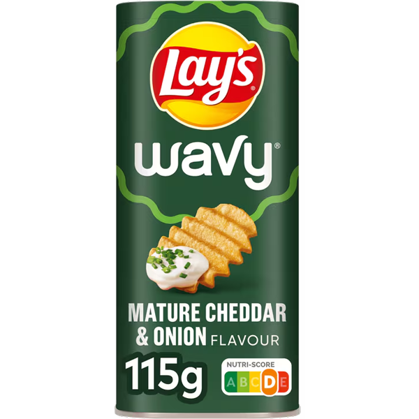 Lay's Wavy Mature Cheddar & Onion 115g