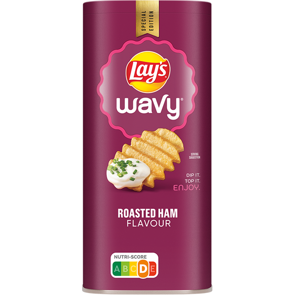 Lays Wavy Roasted Ham 115g
