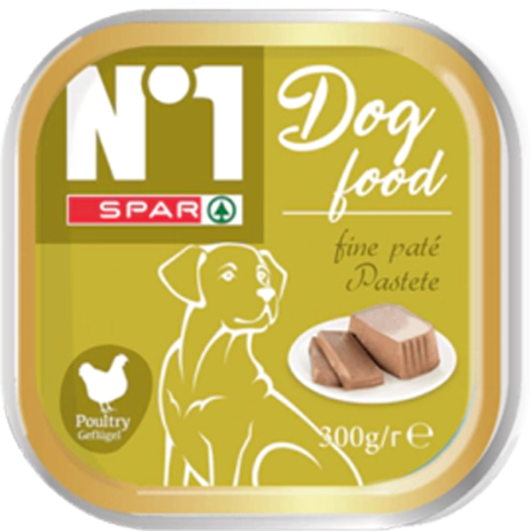 Spar Dog Food Fine Pate Pastete 300g