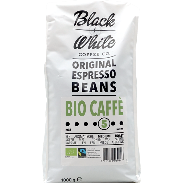 Black & White Espresso Koffiebonen 1kg