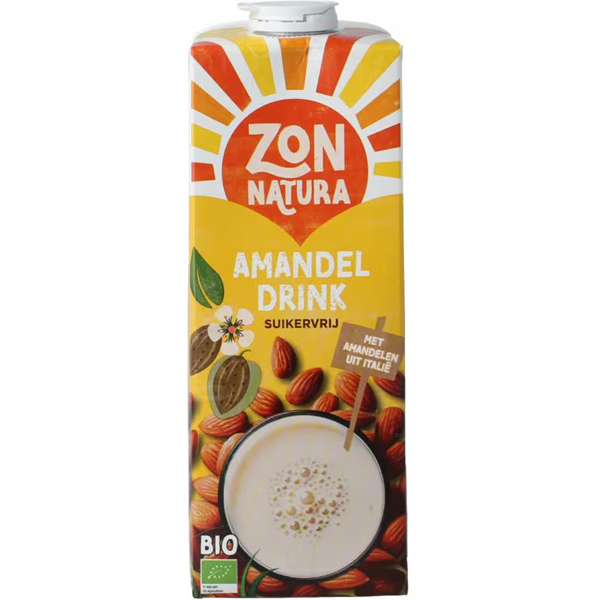 Zonnatura Amandel Drink Suikervrij 1l