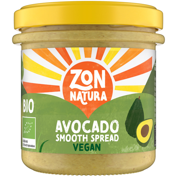Zonnatura Smooth spread Avocado 140g