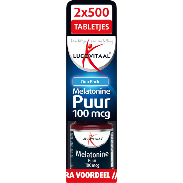 Lucovitaal Melatonine Puur 100 mcg tabletjes 2x