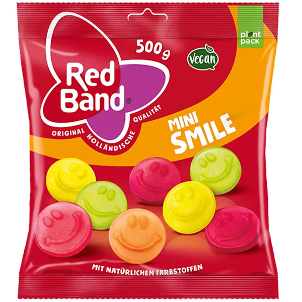 Red Band Mini Smile Snoepjes 500g
