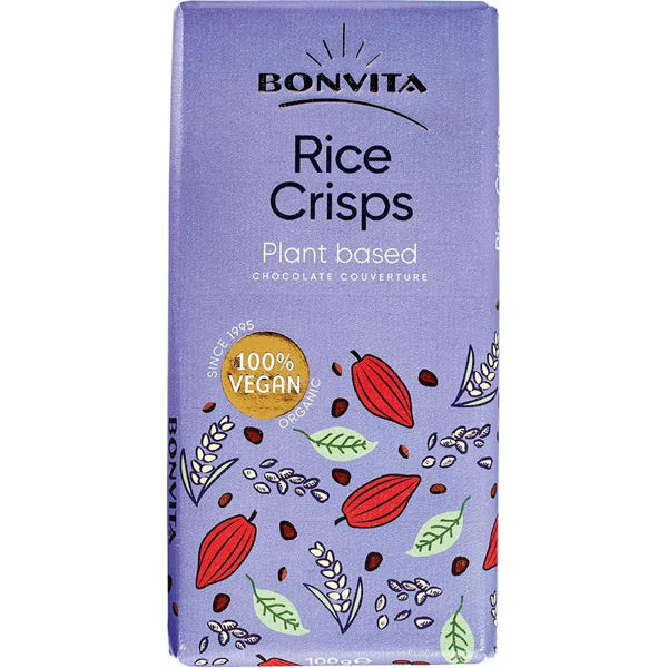 Bonvita Rijstmelk Rice Crispy Chocoladereep 100g