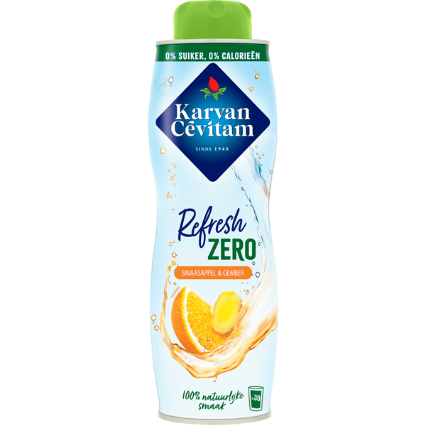 Karvan Cévitam Refresh Zero Sinaasappel & Gember 600ml
