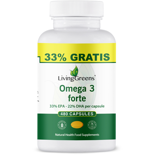 Livinggreens Omega 3 Visolie Forte 480 Capsules