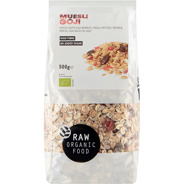 Raw Organic Food Muesli Goji 500g