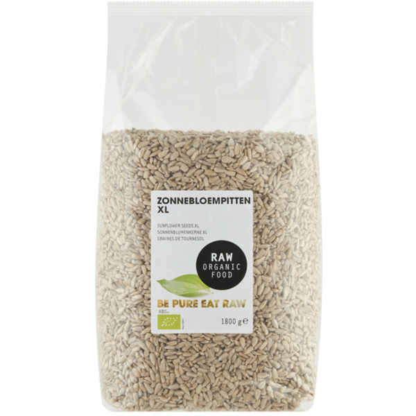 Raw Organic Food Zonnebloempitten XL 1,8kg