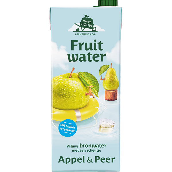 Van de Boom Fruitwater Appel & Peer 1.5l