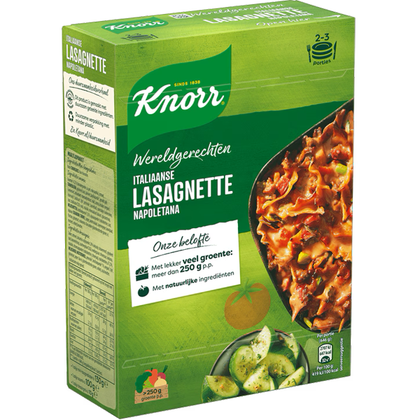 Knorr Italiaanse Lasagnette Napoletana 240g
