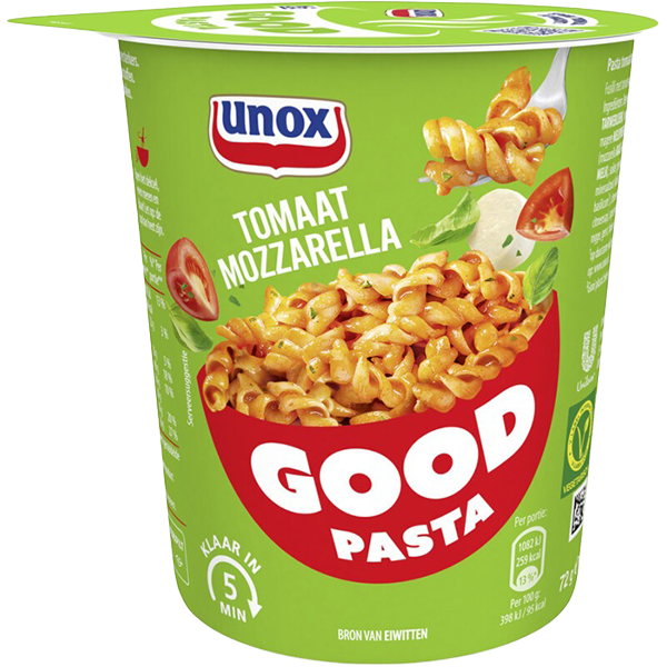 Unox Good Pasta Tomaat Mozzarella 72g
