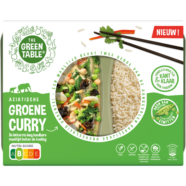 The Green Table Aziatische groene curry 550g